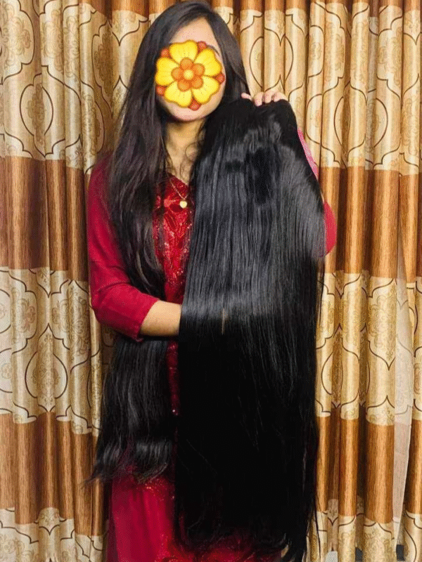 Five Clip Hair Extensions 40 Inch Long (ফাইভ ক্লিপ হেয়ার এক্সটেনশন ৪০ ইঞ্চি লম্বা) - Image 2